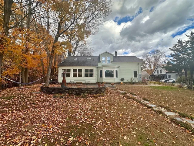 a view of a street with houses