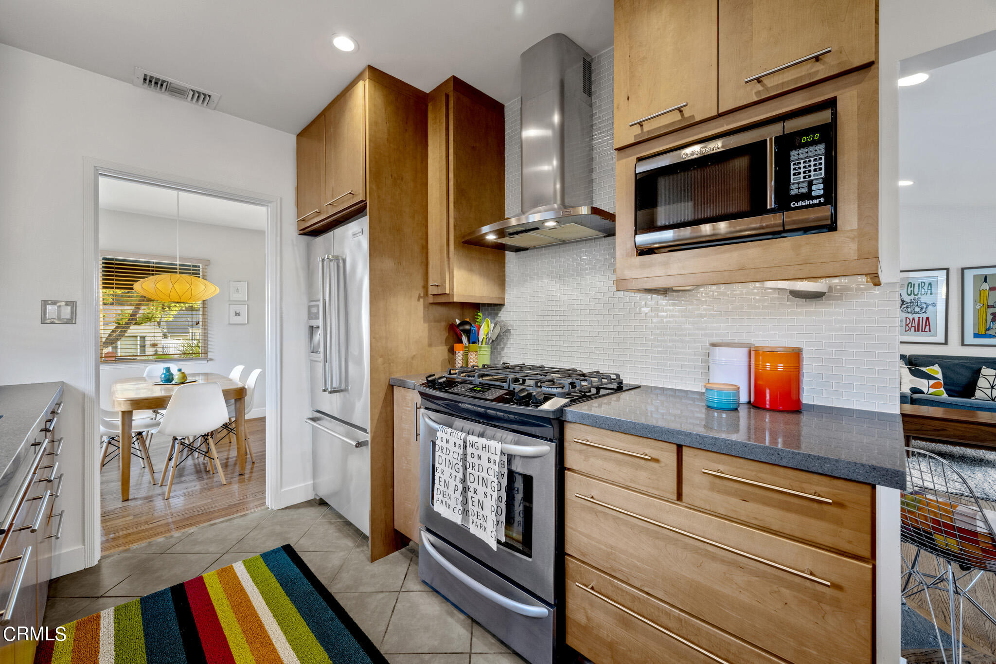1817 Harmon Place Glendale, CA 91208 - Photo 18 of 45 a kitchen with stainless steel appliances granite countertop a stove and a microwave