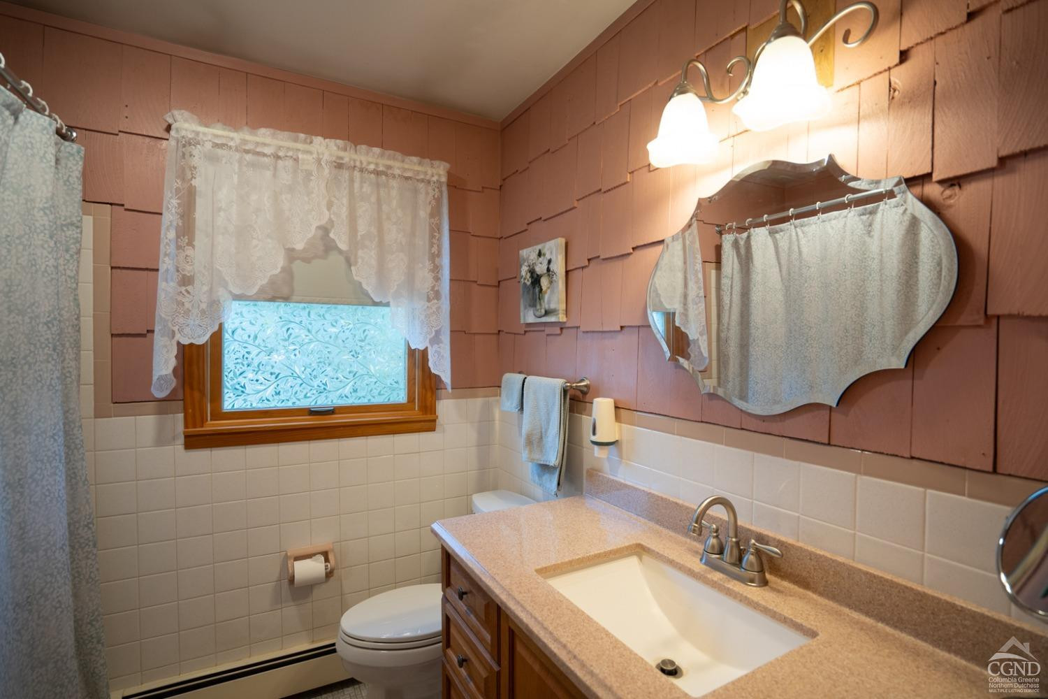 28 Allen Circle Stuyvesant, NY 12106 - Photo 14 of 41 a bathroom with a sink toilet and mirror