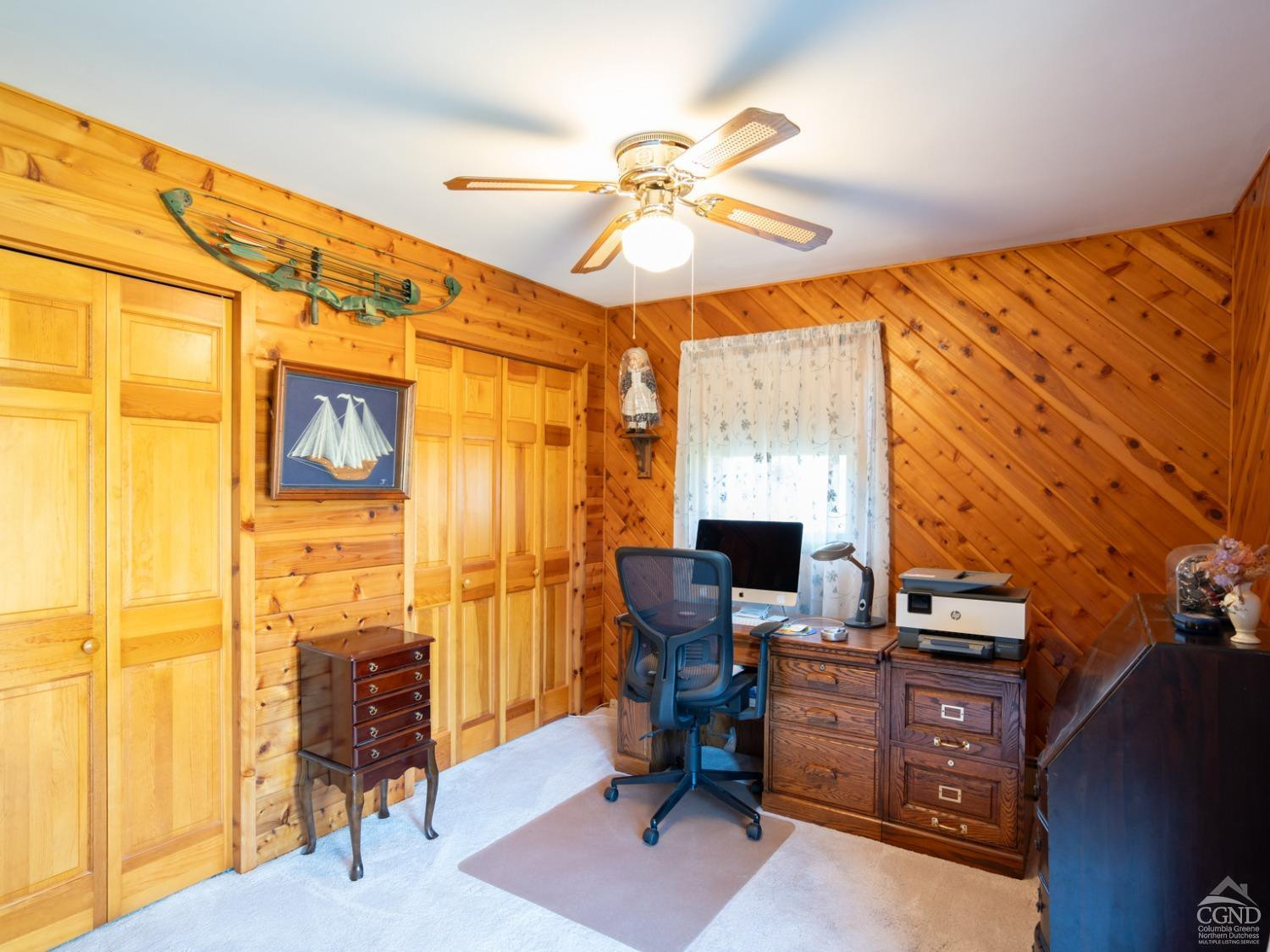 28 Allen Circle Stuyvesant, NY 12106 - Photo 19 of 41 a view of a workspace with furniture and a window