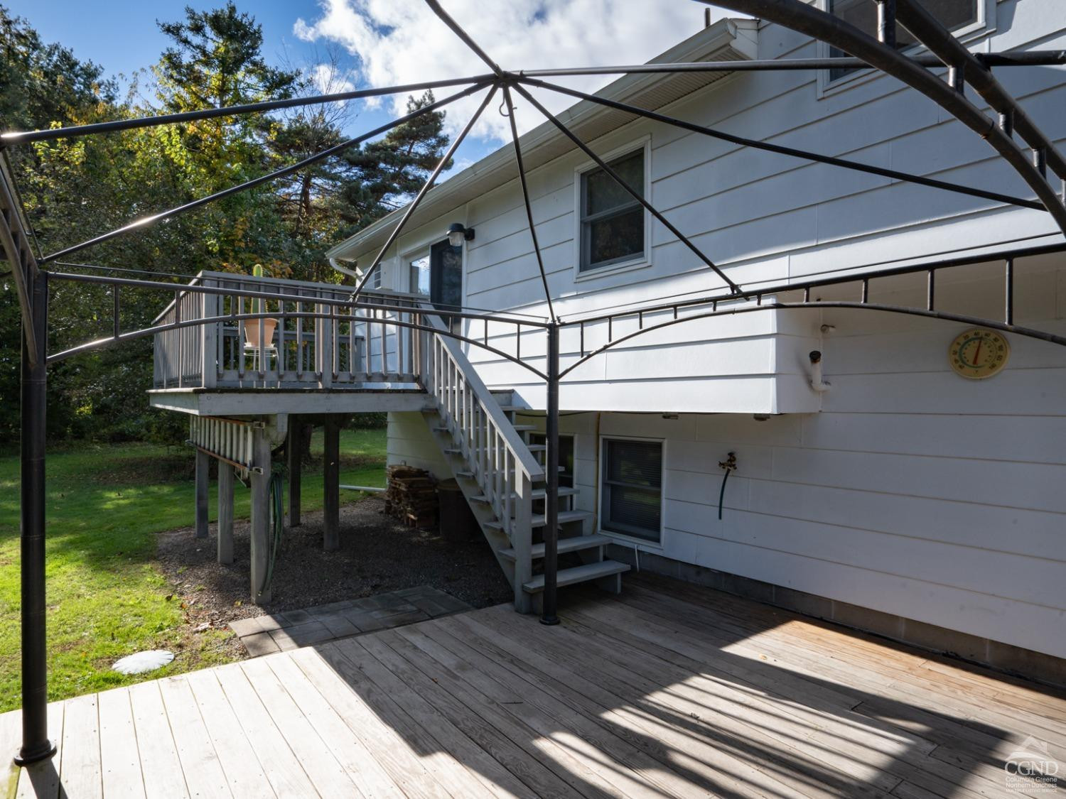 28 Allen Circle Stuyvesant, NY 12106 - Photo 28 of 41 a view of balcony with wooden floor and outdoor seating