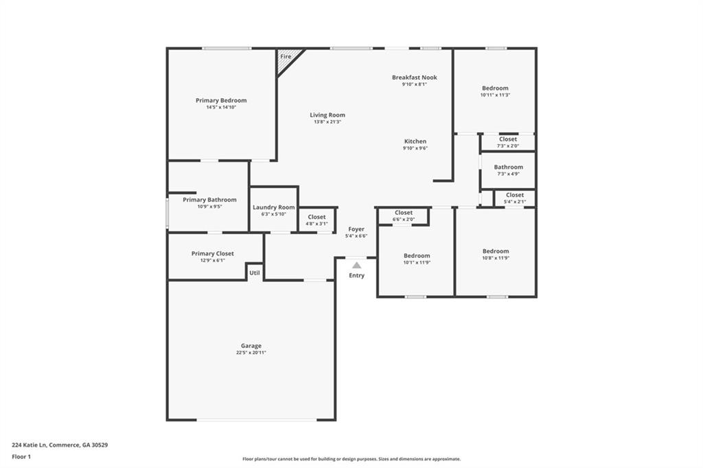 224 Katie Lane Commerce, GA 30529 - Photo 35 of 35 a picture of floor plan