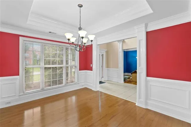 a view of an front door