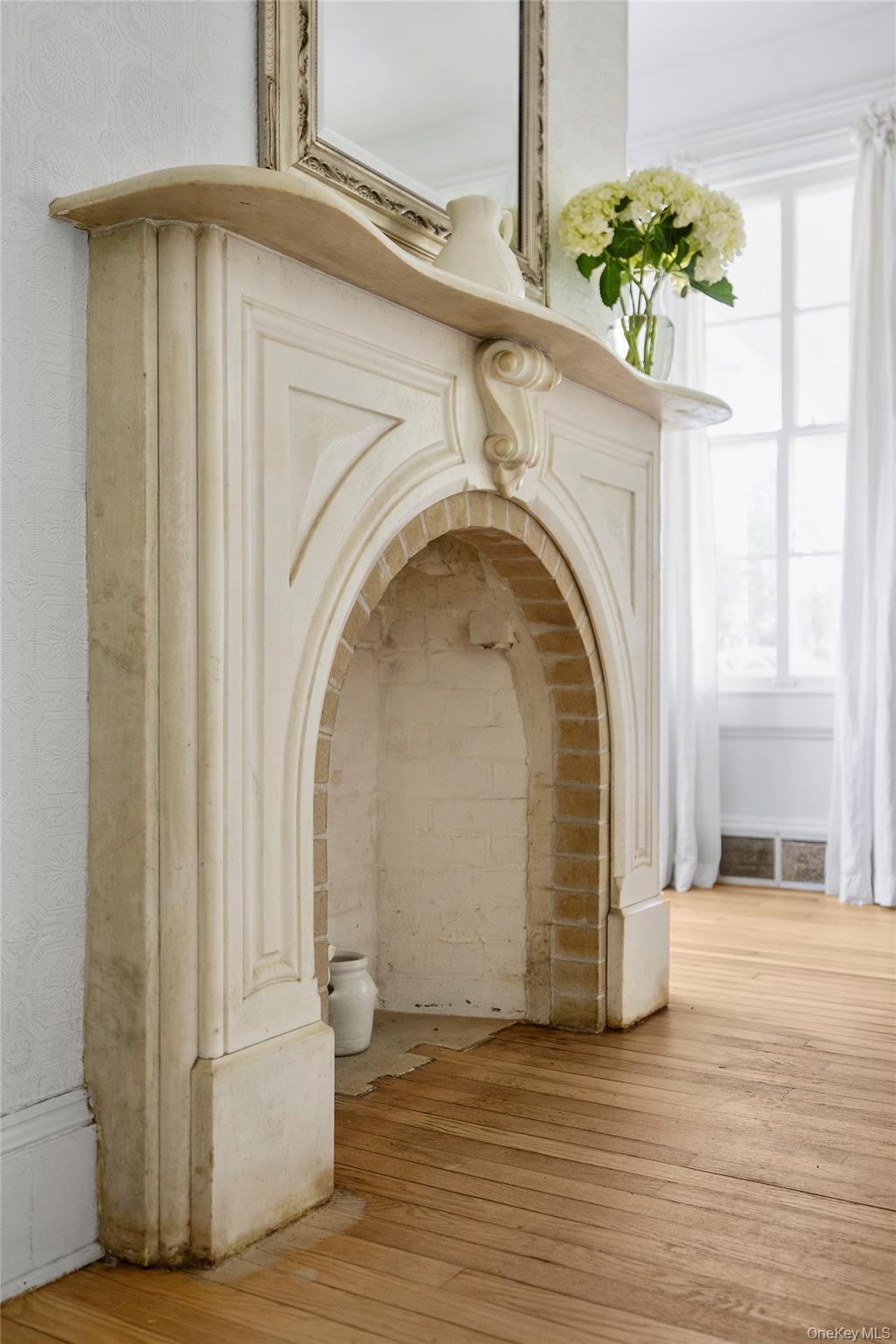 45 Shore Road Setauket, NY 11733 - Photo 5 of 45 An 1870 hand carved marble fireplace mantle