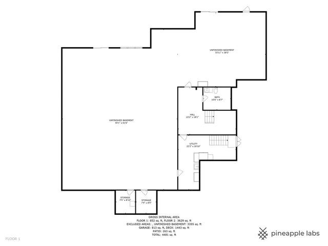 a house with green field in front of it