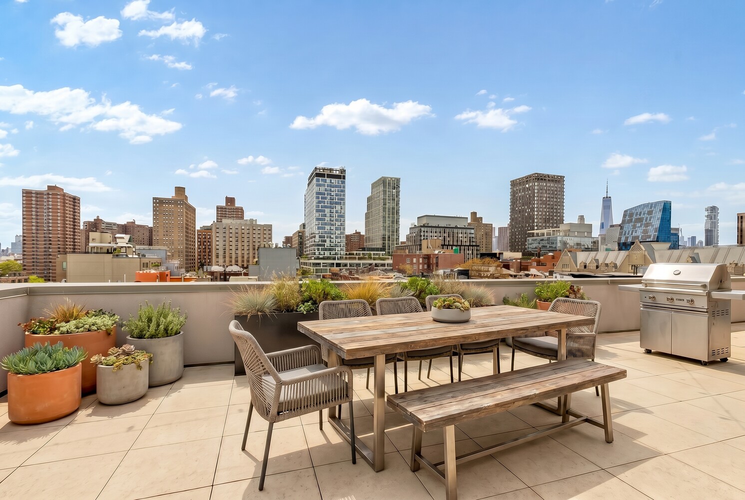 66 Clinton Street, Unit 5A Manhattan, NY 10002 - Photo 14 of 15 a view of a terrace with furniture