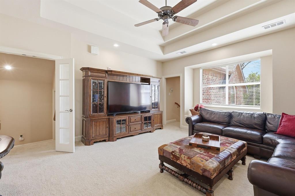 4629 Manor Way Flower Mound, TX 75028 - Photo 24 of 40 Media-gameroom enclosed with French doors