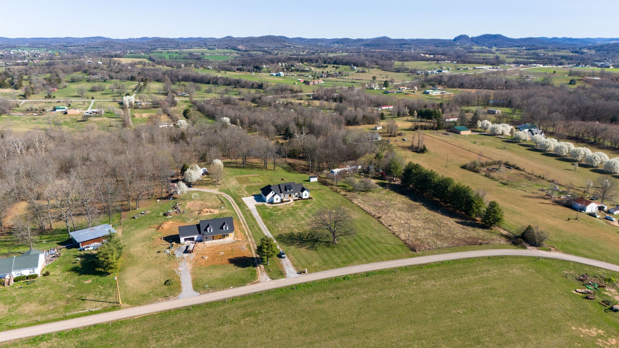 295 Ben Armstrong Road Castalian Springs, TN 37031 - Photo 40 of 44 an aerial view of residential houses with outdoor space