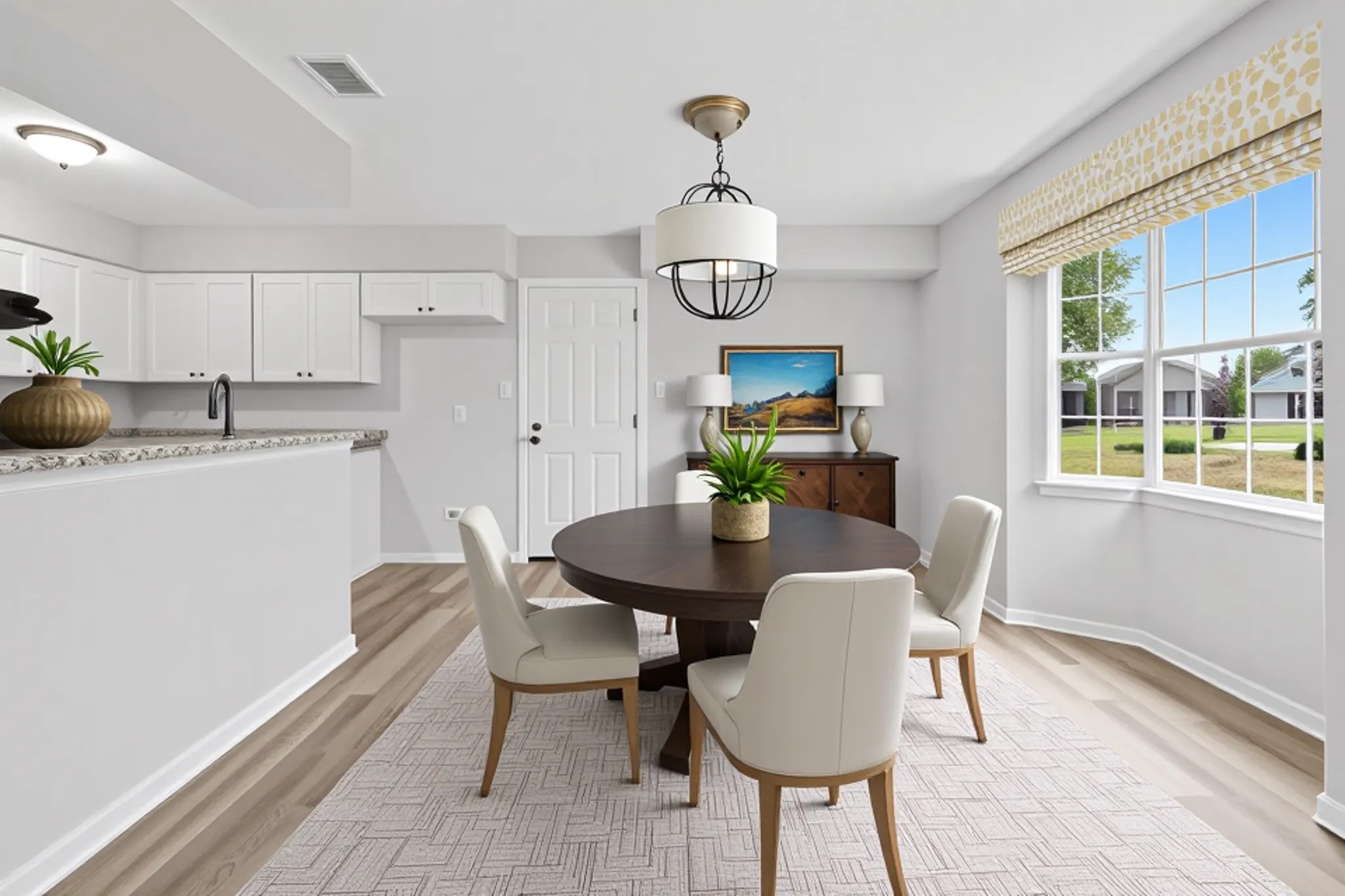 125 Bastrop Street Angleton, TX 77515 - Photo 3 of 18 a view of a dining room with furniture window and wooden floor