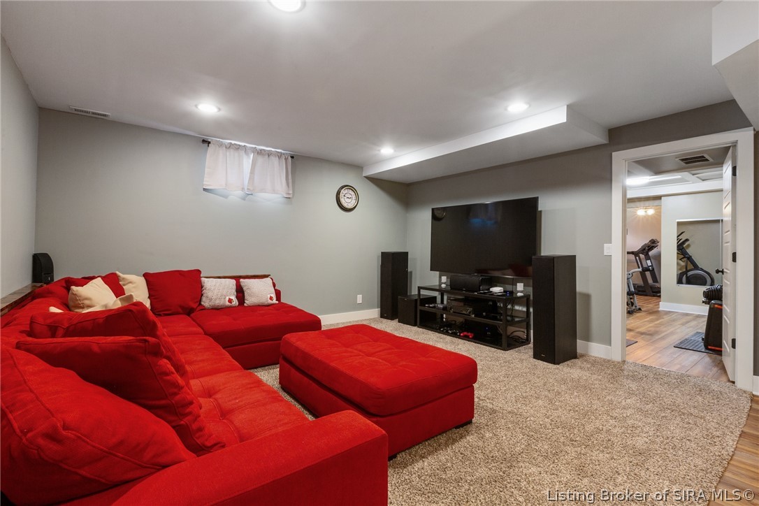 3102 Ambercrest Loop Jeffersonville, IN 47130 - Photo 36 of 53 Family room in basement.