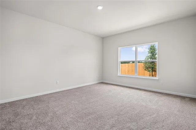 an empty room with window