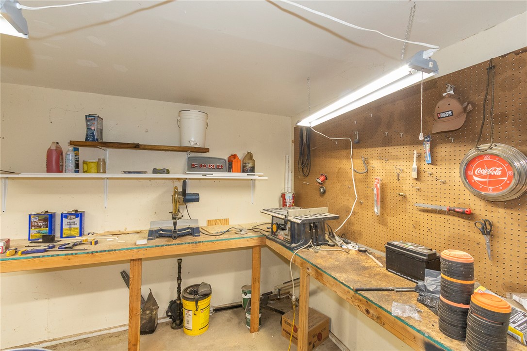 820 Travis Road Anderson, SC 29626 - Photo 23 of 46 This organized workshop provides ample space for projects and storage.