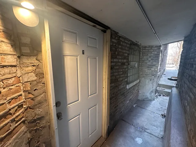 a view of storage and utility room