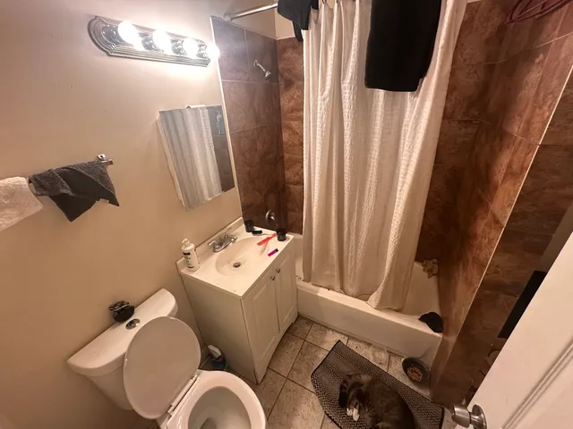 a bathroom with a toilet and a sink