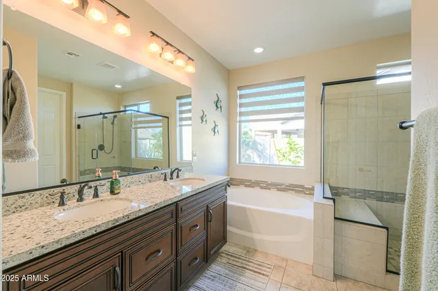 a kitchen with a cabinets and appliances