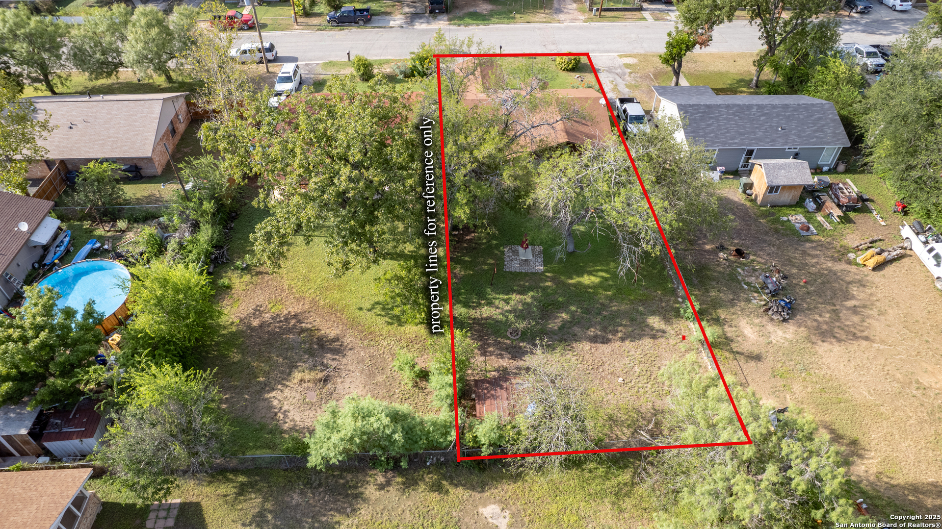 313 Bohme Street Uvalde, TX 78801 - Photo 23 of 23 an aerial view of residential house with yard and lake view