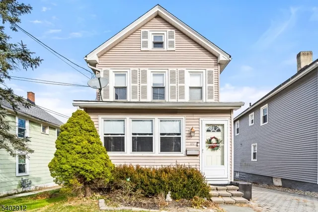 a front view of a house