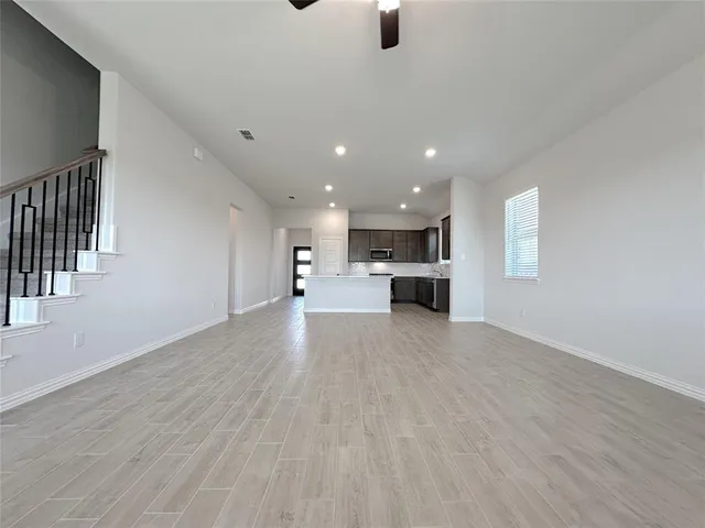 a view of kitchen and stainless steel appliances
