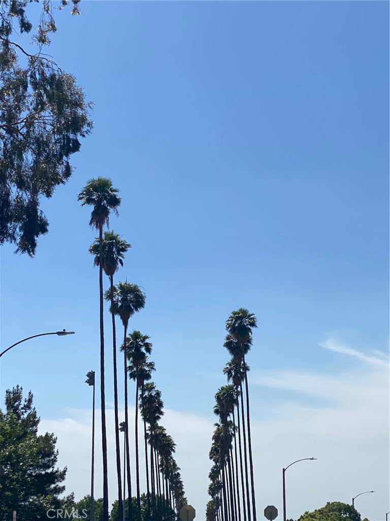 220 West Big Springs Road Riverside, CA 92507 - Photo 32 of 39 a view of a hallway with a chandelier