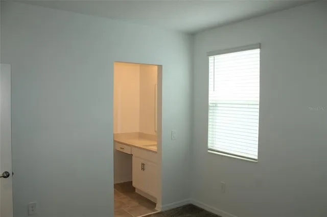 a small space with a window