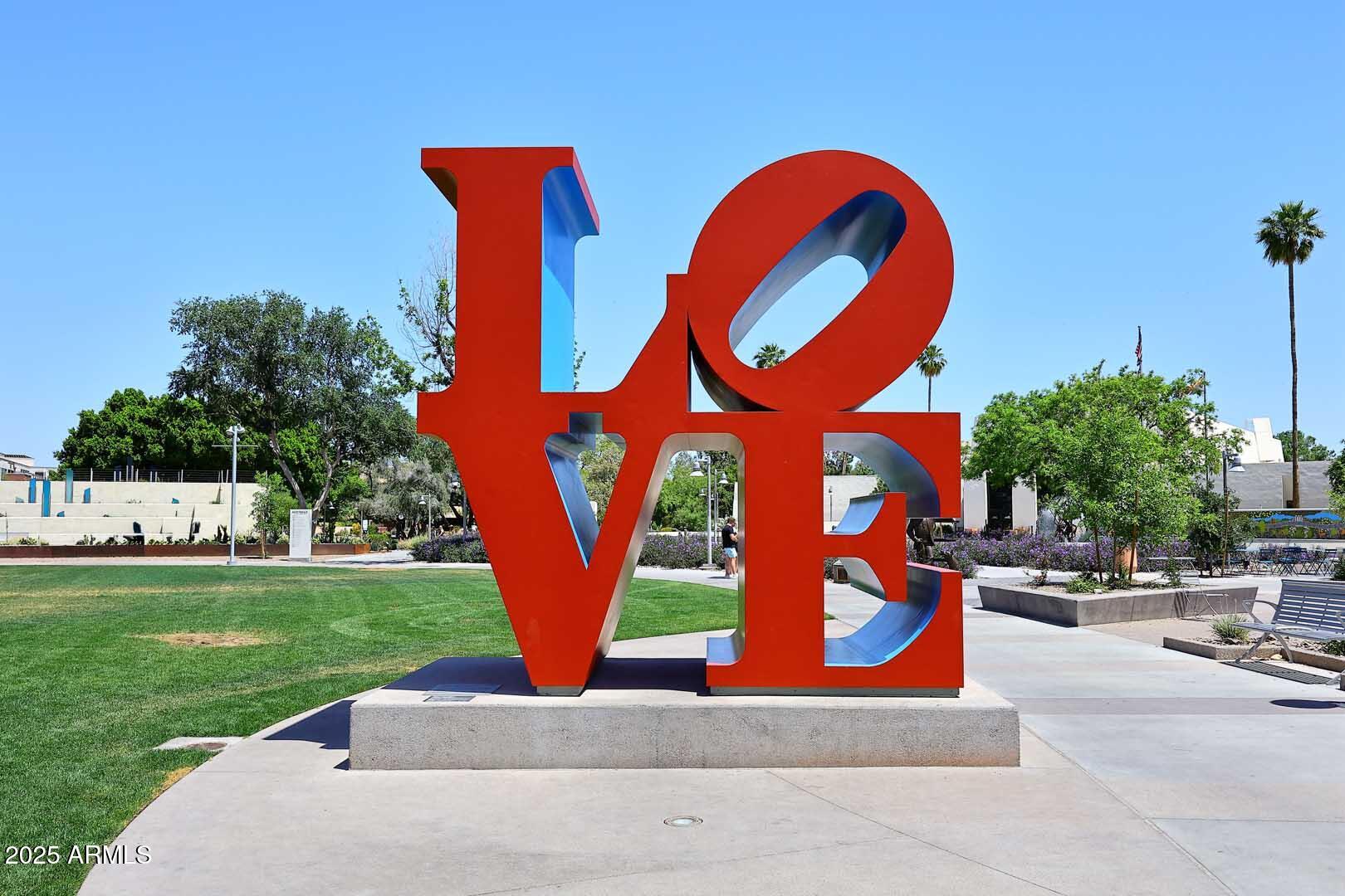 8100 East Camelback Road, Unit 39 Scottsdale, AZ 85251 - Photo 67 of 71 Scottsdale Civic Center Mall-Love Sign
