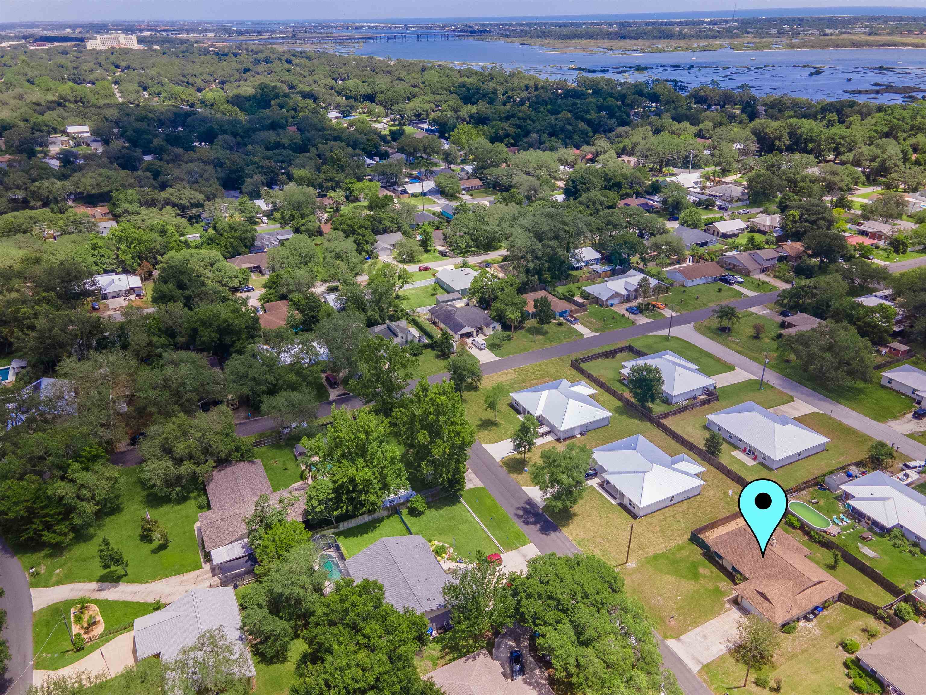 111 Lobelia Road St. Augustine, FL 32086 - Photo 42 of 46 an aerial view of residential houses with outdoor space and street view