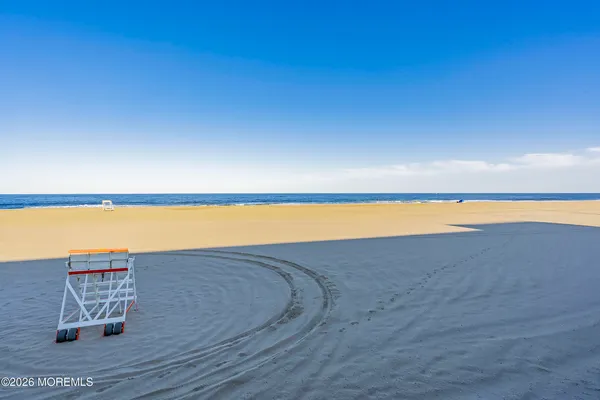 a view of a lake with a terrace