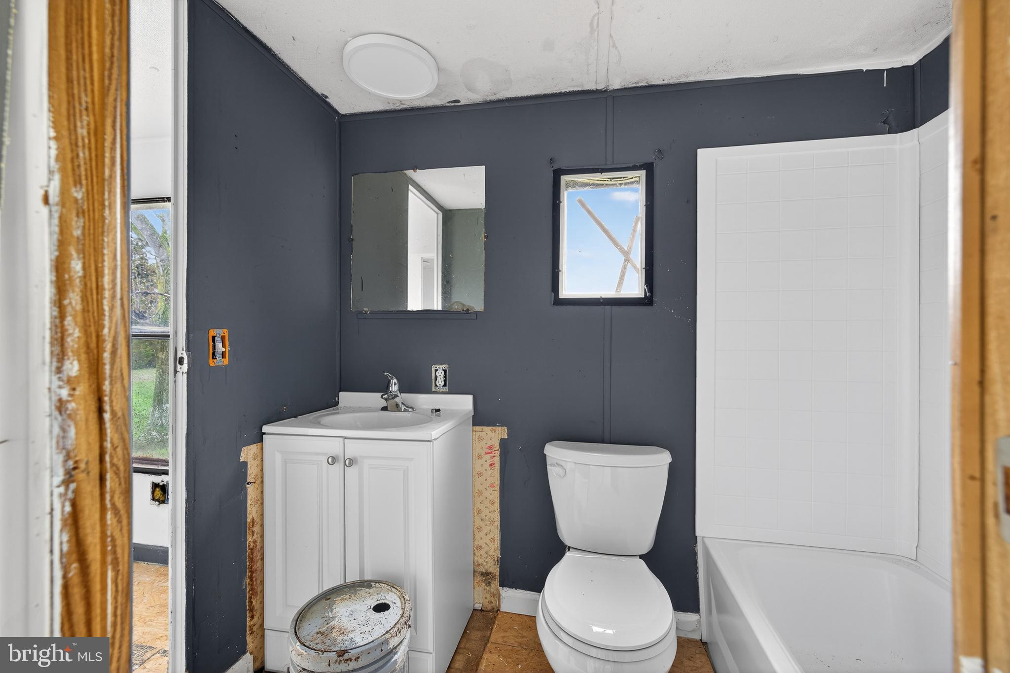 2414 Arthursville Road Hartly, DE 19953 - Photo 25 of 45 a bathroom with a toilet a sink and a mirror