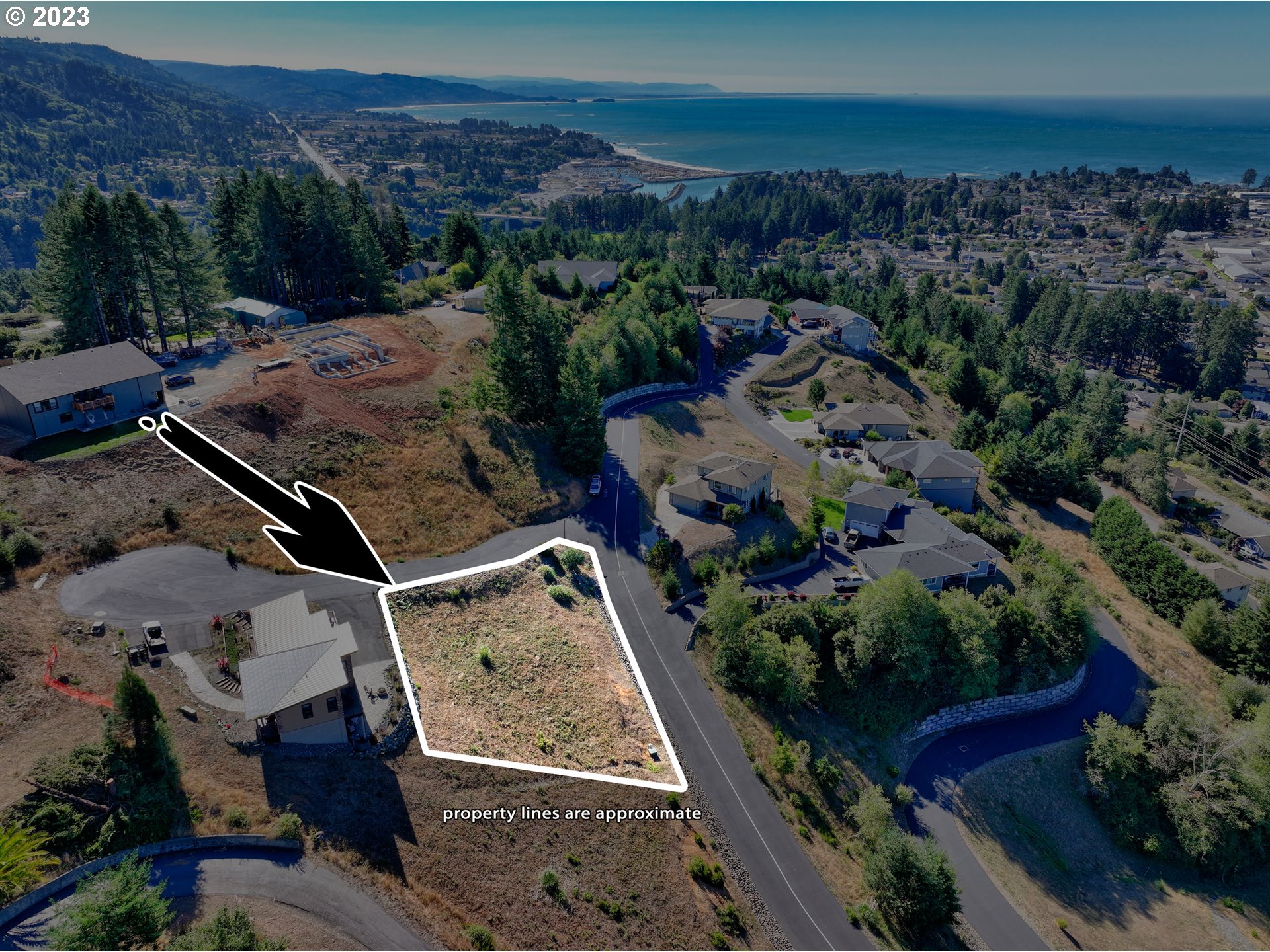 Pacific Terrace Drive Brookings, OR 97415 - Photo 8 of 14 an aerial view of residential house with outdoor space