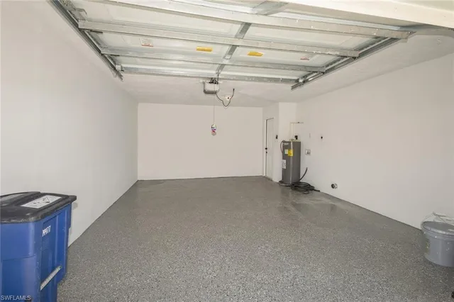 a view of a garage