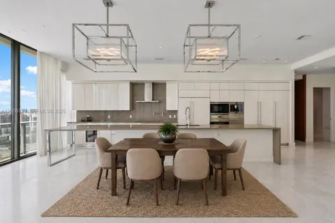 a view of kitchen with breakfast area