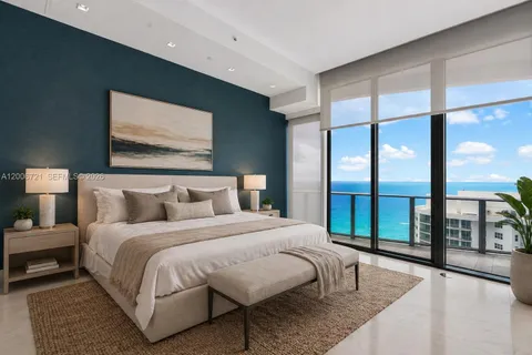 a view of balcony with ocean view