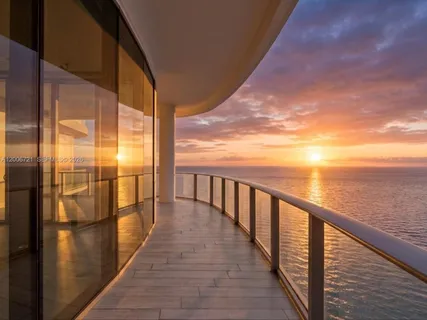 a view of balcony with city view