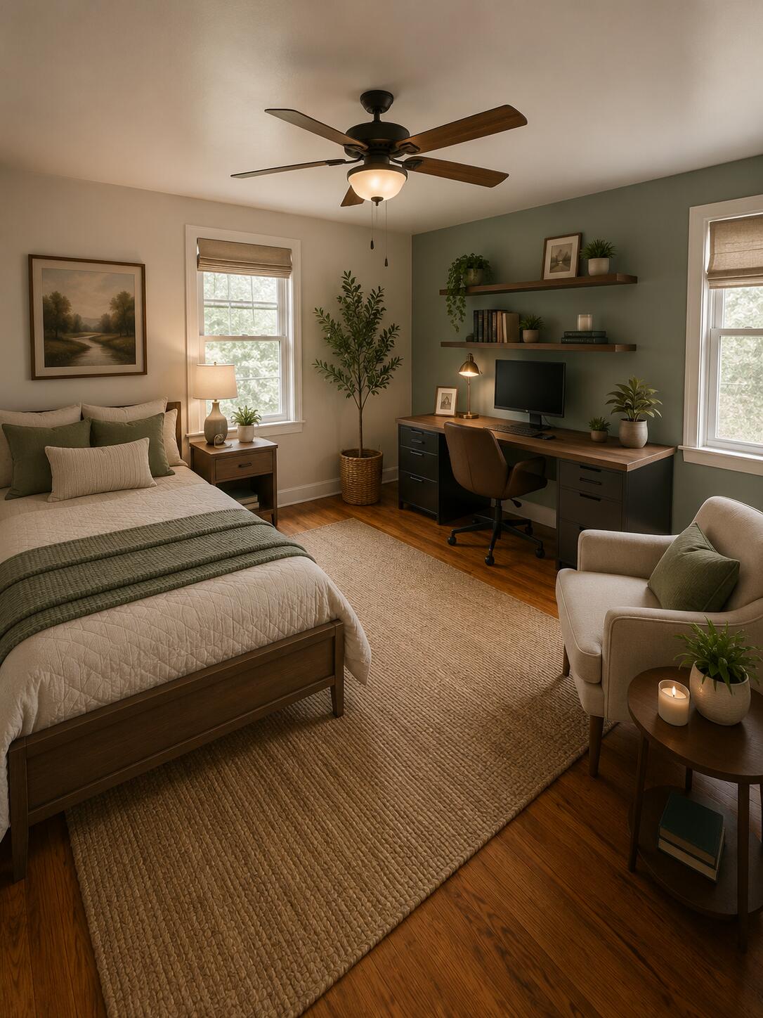 201 Willard Street Hampton, SC 29924 - Photo 15 of 32 AI Bedroom Rendering