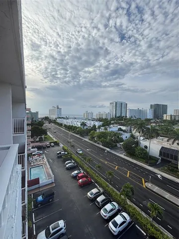 an aerial view of a city