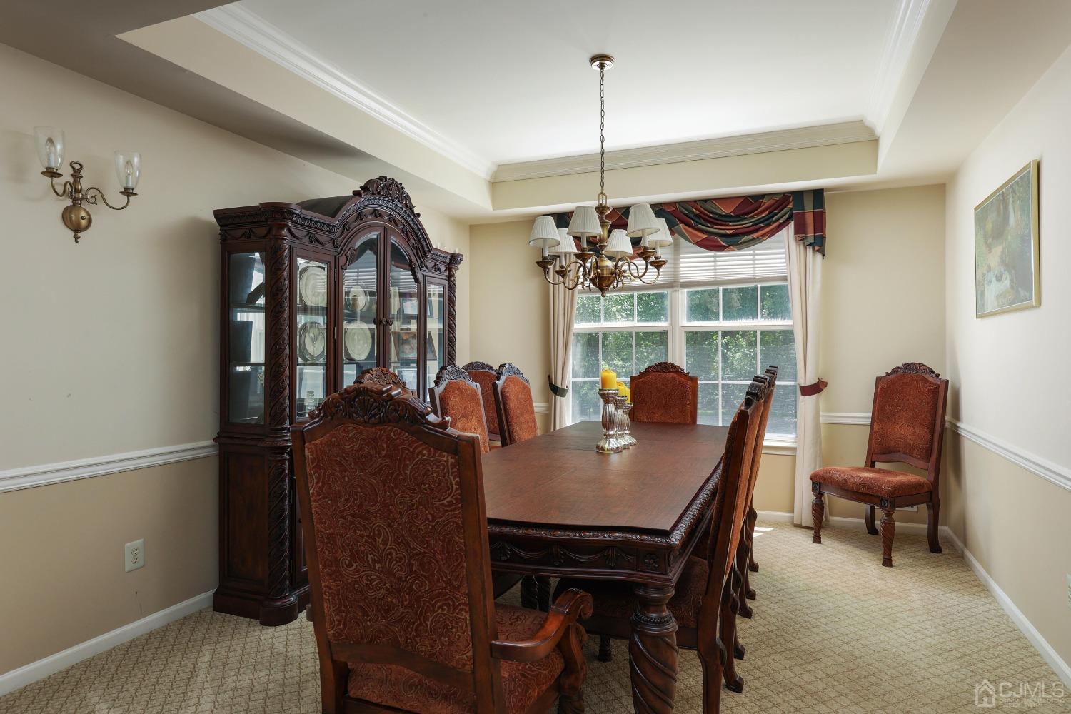 7 Yardley Manor Drive Old Bridge, NJ 07747 - Photo 6 of 23 a view of a dining room with furniture and chandelier
