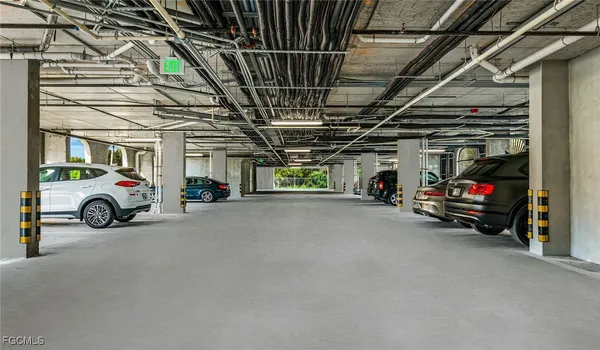 a view of a cars parking space
