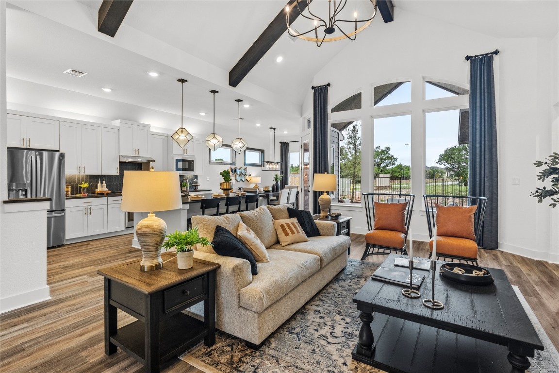 128 Sandrock Trail Georgetown, TX 78633 - Photo 23 of 34 a living room with furniture and a large window