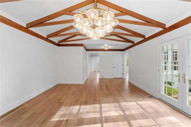 a view of an empty room