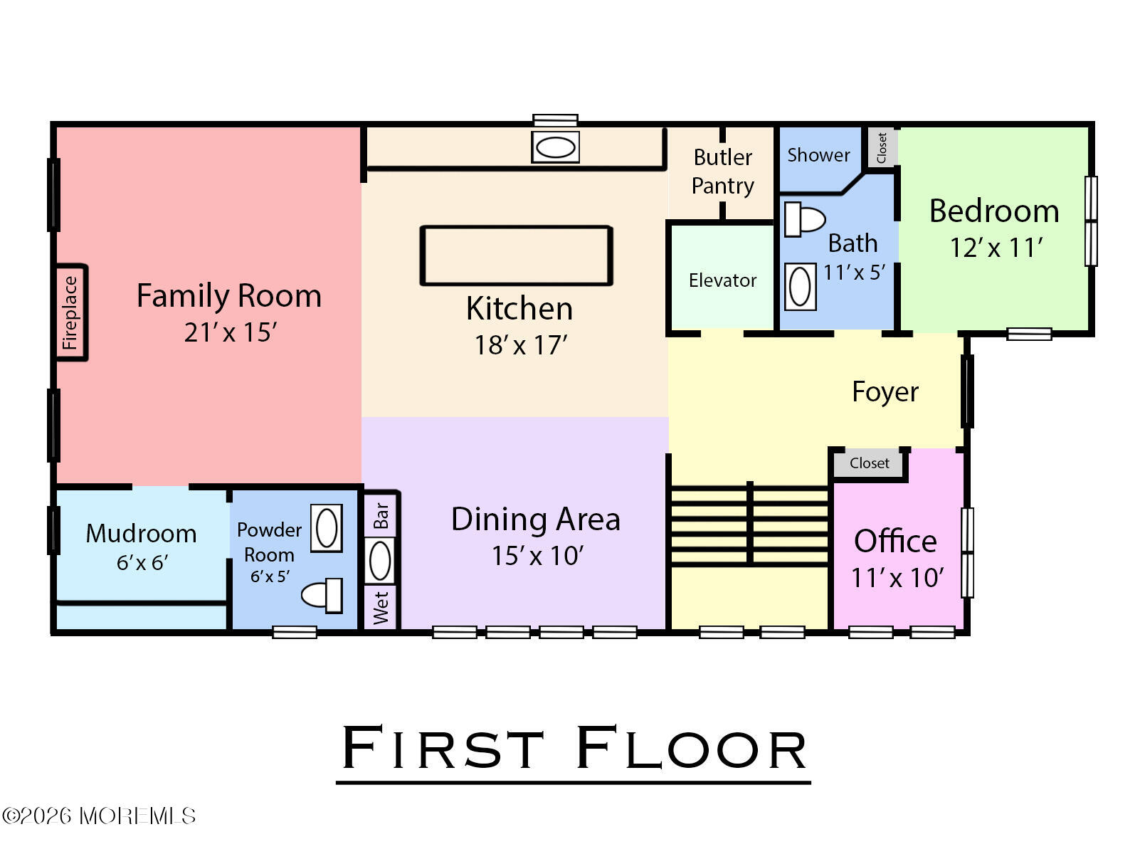 420 Ludlow Avenue Spring Lake, NJ 07762 - Photo 63 of 66 First Floor Floor Plan
