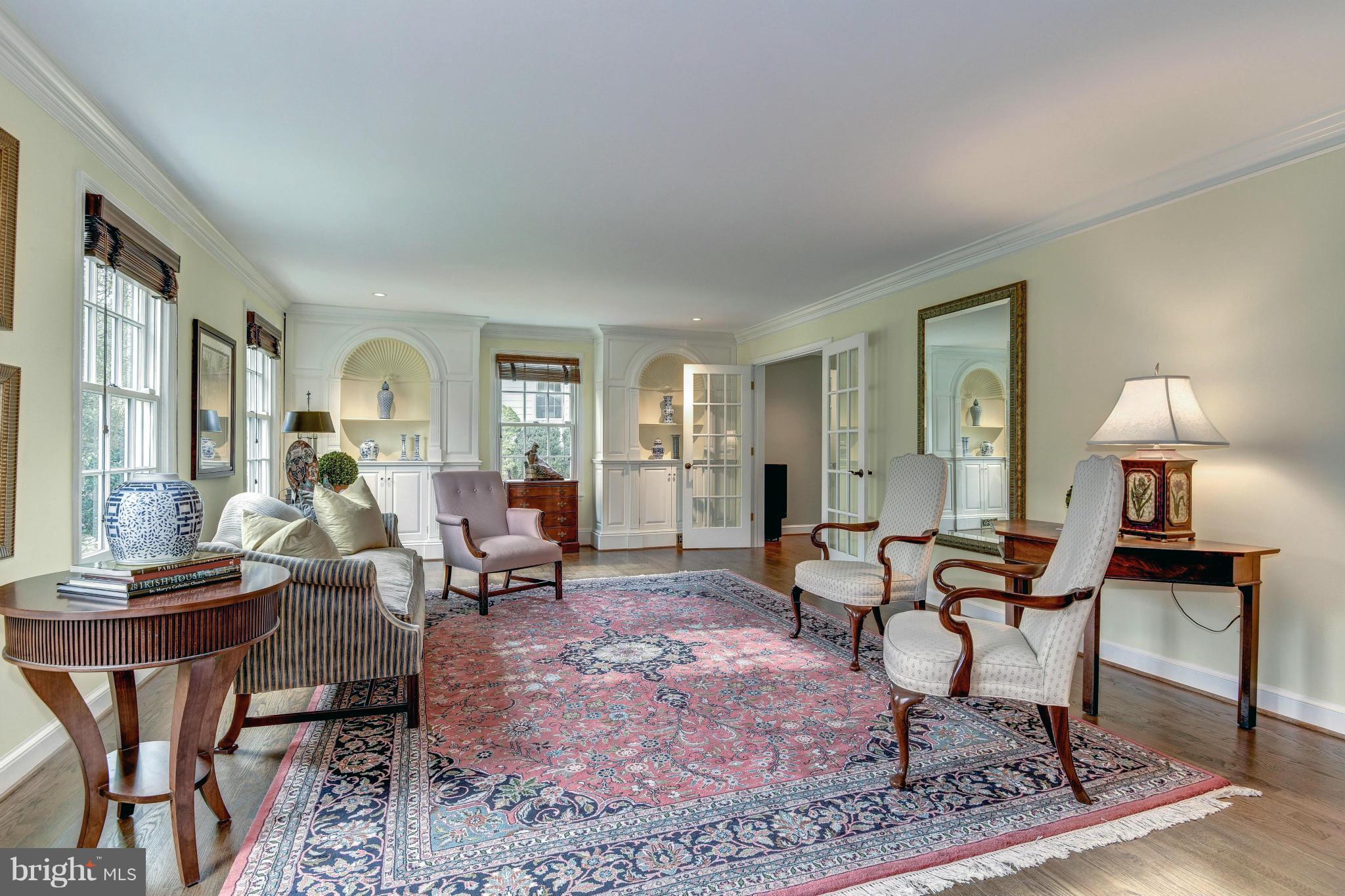 4907 Baltan Road Bethesda, MD 20816 - Photo 4 of 26 Elegant Formal Living Room Open to Family Room
