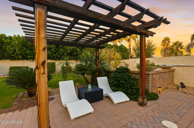 an aerial view of houses and roads