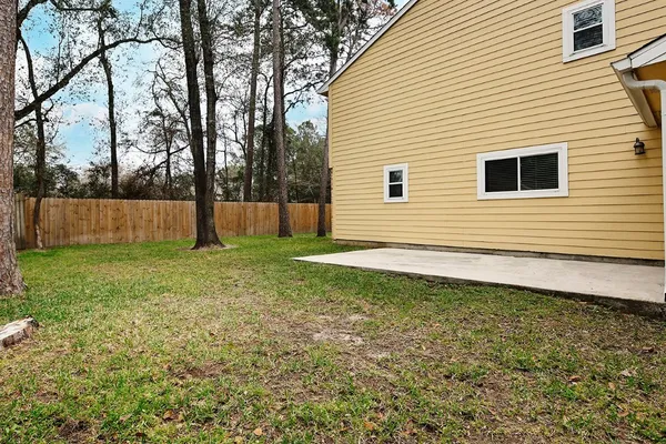 a view of a backyard with a garden