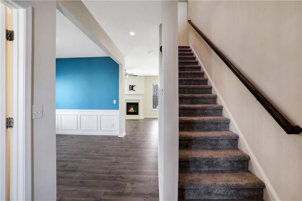 7139 Southface Way Southwest Austell, GA 30168 - Photo 2 of 27 a view of entryway and hall with wooden floor