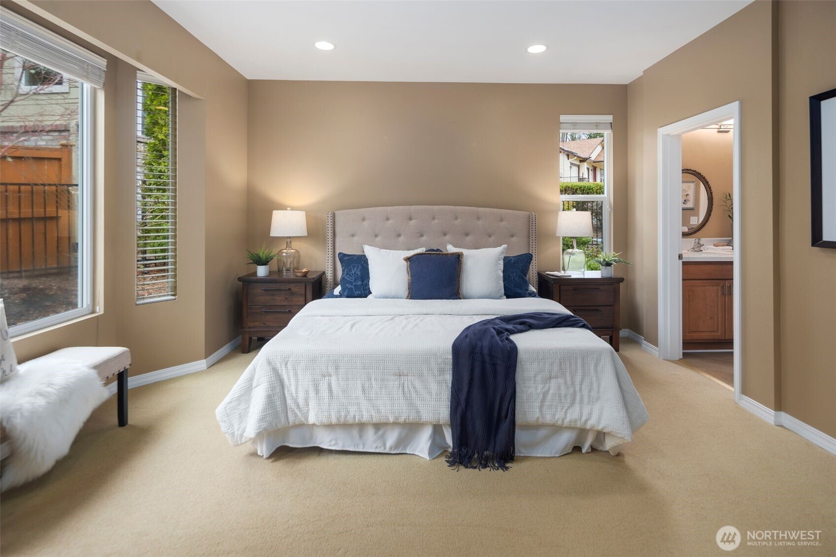 23124 Northeast Devon Way Redmond, WA 98053 - Photo 15 of 34 a bedroom with a bed and a night stand