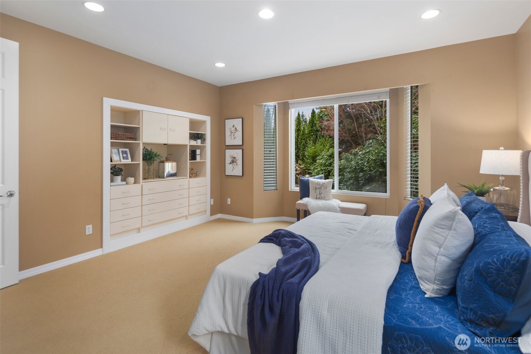 23124 Northeast Devon Way Redmond, WA 98053 - Photo 17 of 34 a bed room with a bed and a large window