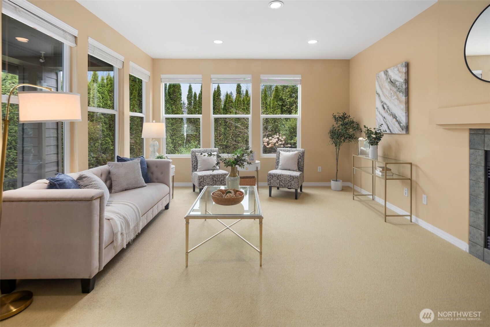 23124 Northeast Devon Way Redmond, WA 98053 - Photo 10 of 34 a living room with furniture and a large window