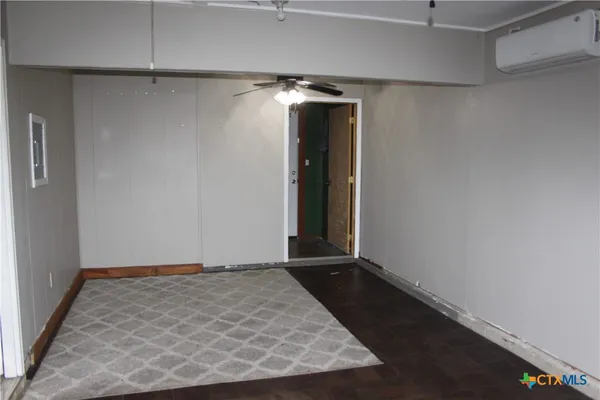 a view of an empty room