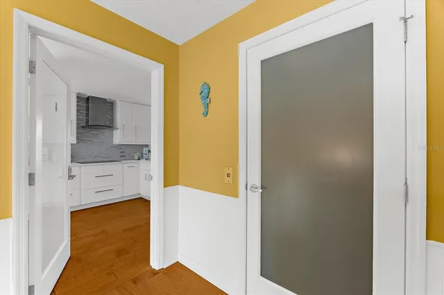 a view of balcony with furniture