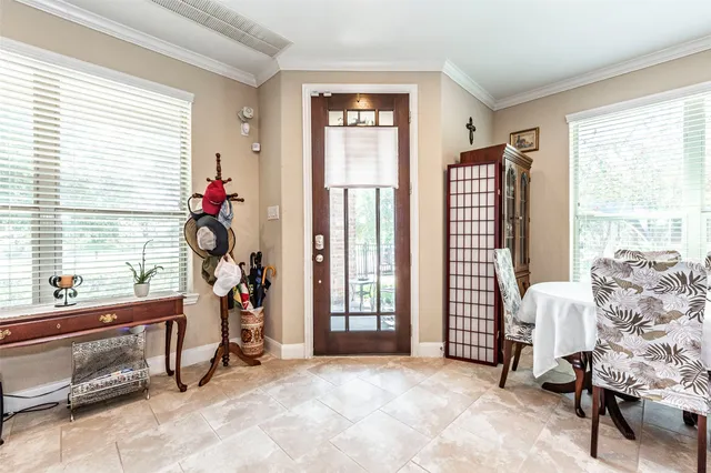 a view of livingroom with furniture and a window